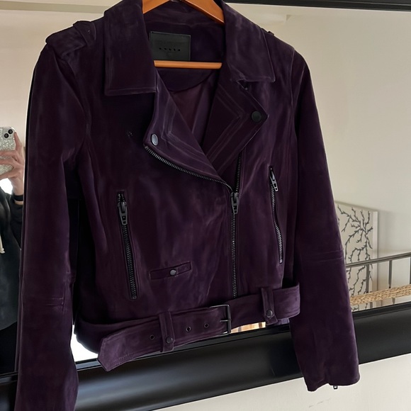 Blank NYC Jackets & Blazers - NWOT HOT HOT HOT! Deep Purple Suede Moto Jacket by BLANK NYC